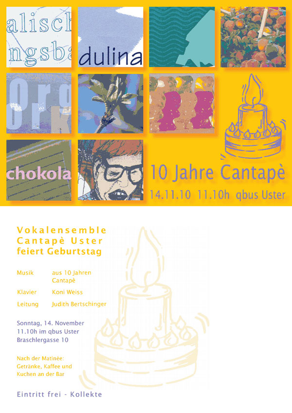 Jubiläumskonzert Flyer